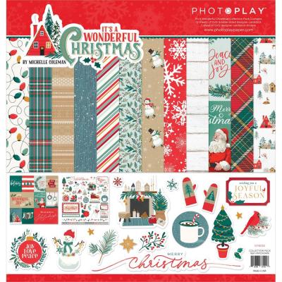 PhotoPlay It's A Wonderful Christmas Designpapiere - Collection Pack